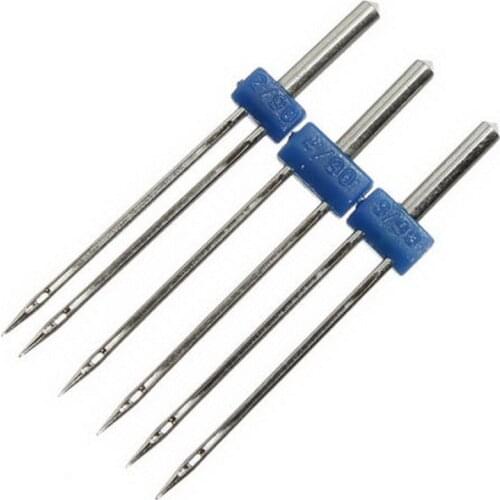 Double Twin Needles Wrinkled Sewing Presser Foot For Sewing Machine Size 2/90 3/90 4/90 Multifuctional Fittings