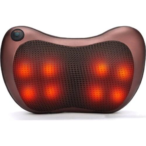 Head Neck Massager Car Home Cervical Shiatsu Massage Neck Back Waist Body Electric Multifunctional Massage Pillow Cushion