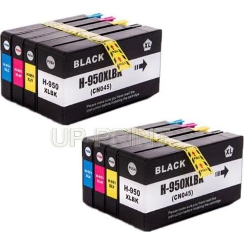 UP 8pk CN045A CN046A CN047A CN048A 950XL Ink Cartridge for 8100 8600 8610 8620 8630 8625 8700 Pro200 251dw compatible for HP950