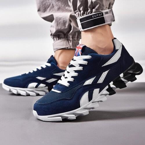 Large Size Blade Bottom Casual Sneakers Fashion All-match Couple Fitness Casual Sports Shoes Classic Mesh Breathable Shoes