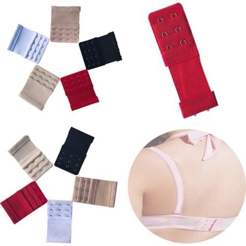 1PC Hot Sale Bra Extension Strap Popular Adjustable 2/3/4Hooks Belt Buckle Bra Extender Elastic Underwear Accessories For Women