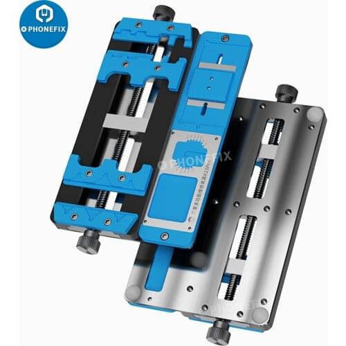 MJ K23 Pro Dual Shaft PCB Soldering Holder for Mobile Phone Motherboard Soldering Fixture BAG Glue Remove Welding Repair Tool