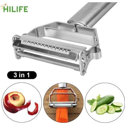 Multi-function Kitchen Potato Peeler Vegetable Fruit Peeler Carrot Grater Slicer Shredder Kitchen Tools Stainless Steel