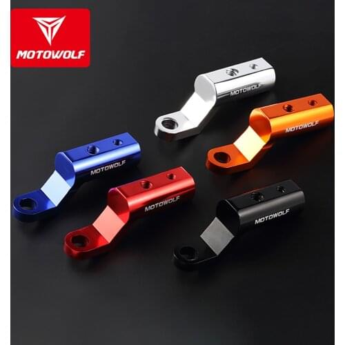 Motowolf Motorcycle Rearview Mirror Extension Lever Bracket Adapter Holder Clamp Mount for Triumph Suzuki Kawasaki Yamaha Honda