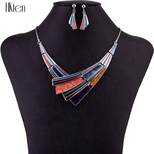 MS1504707 Fashion Jewelry Sets High Quality Necklace Sets For Women Jewelry Multicolored Resin Unique Design Party Gift