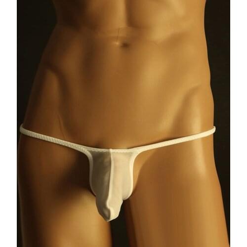 MenS G-String Underwear T-Back Briefs Sexy Micro Thong Bulge Pouch Low-Rise Panties Polyamide Nylon