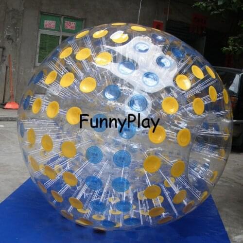 Zorb ball 3 M diameter human hamster ball 0.8 mm PVC material outdoor game interactive game inflatable zorb ball for sale