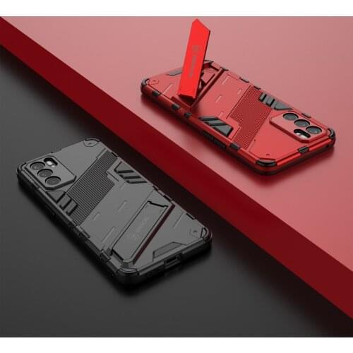Shockproof Armor Rugged TPU Bumper Fundas Cover For Oppo Reno 6 6pro Reno6 Pro Plus 5G Case PC Stand Coque Shell Housing