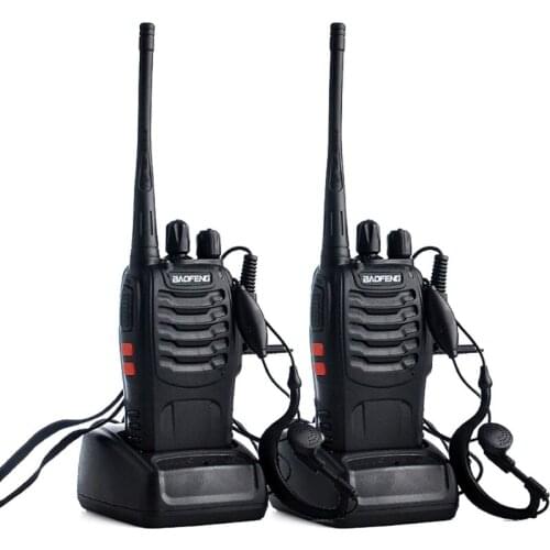 2pcs/lot BAOFENG BF-888S Walkie talkie UHF Two way Radio Baofeng 888s UHF 400-470MHz 16CH Portable Transceiver with X6HA