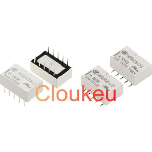 Relay HFD31/5 12 24-L1S L1 1A 5V 12V 24V 10pin