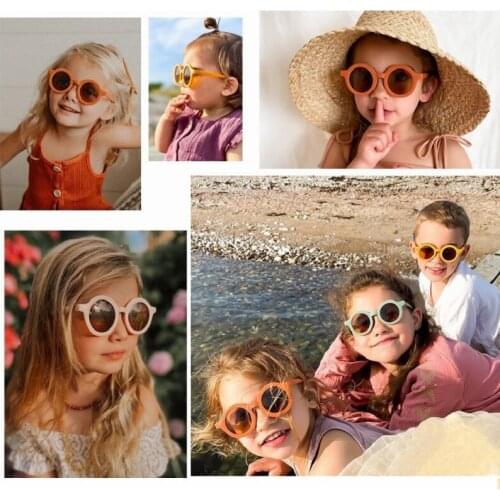 Sunglasses For Boys And Girls Denmark Style Children Round Sunglasses Kids Sunglasses Shades For Kids UV400 Oculos De Sol Go