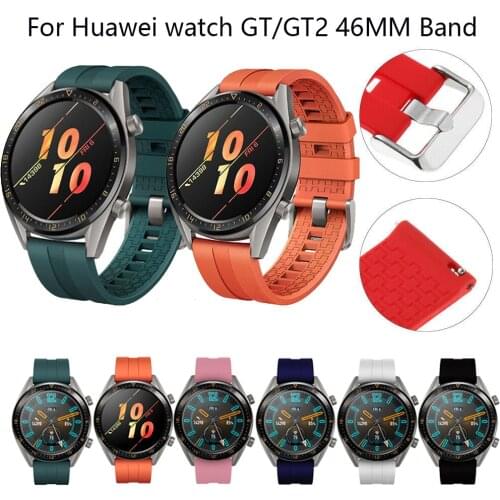 Sport Silicone Strap for Huawei Watch GT Band Bracelet GT2 46mm 42mm smartwatch Replacement correa For Honor Magic 2 watchband
