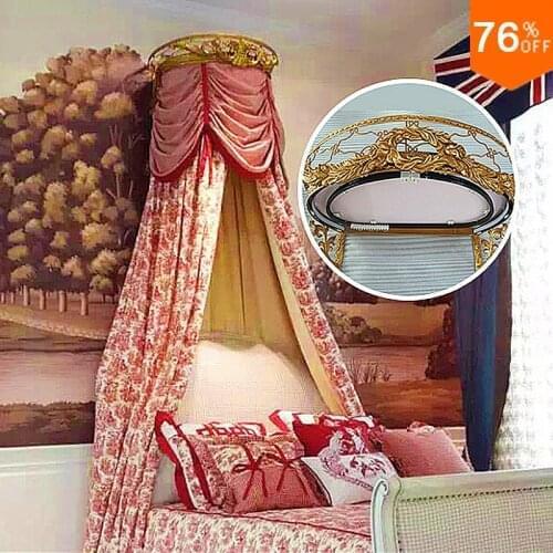 Wedding decoration wedding princess big train queen House bed Curtain Holder Upper box bride Mosquito net Drapery Bracket Pelmet