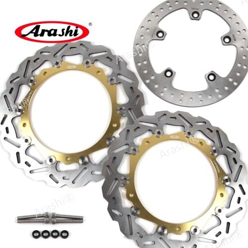 ARASHI For BMW R 1200GS ADV CNC Front Rear Brake Rotors Brake Disc Fit R 1200 GS ADVENTURE 2014 2015 14 15 Round Rotor