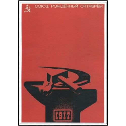 Vintage Stalin of the Soviet Union old Posters Simple Creative Kraft Paper Posters Classic Decorative Painting Art Paintings 87