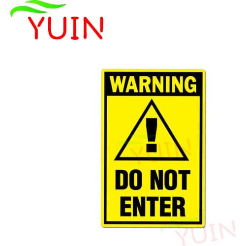 Funny Warning Do Not Enter Car Sticker Auto Accessories Fashion Classic PVC Body Decoration Waterproof Anti-UV Decal 11*7cm