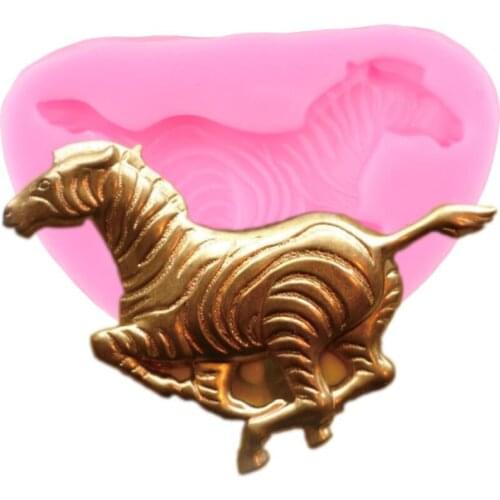 Zabra Silicone Mold Relief Cake Border Fondant Molds Cake Decorating Tools Chocolate Gumpaste Moulds Polymer Candy Clay Mould