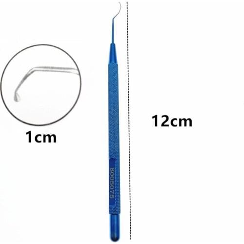 1pcs Titanium Minami M-Hook Chopper Chopper Splitter Ophthalmic Surgical Instruments