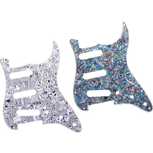 3Ply SSS Scratch Plate Electric Guitar Pickguard for ST SQ Guitar
