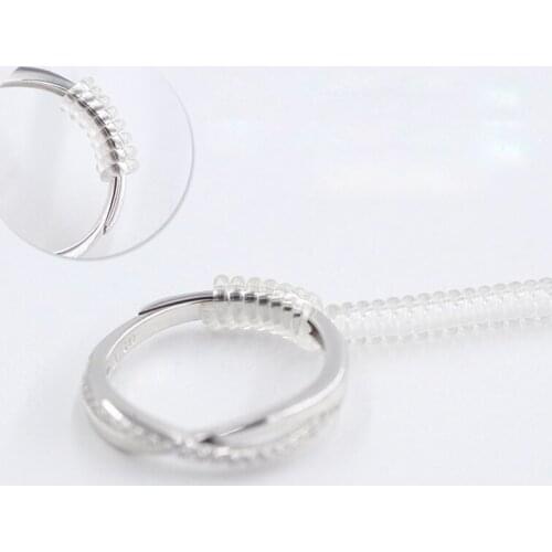 4pcs/lot 10cm Length Spiral Based Ring Size Adjuster Guard Tightener Reducer Resizing Tool Jewelry Tools & Equipments