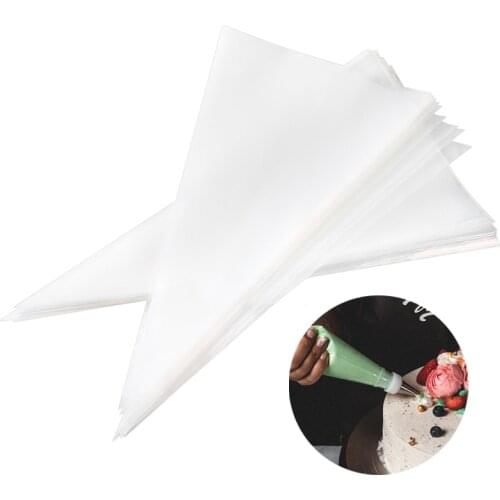 50pcs Disposable Pastry Bags Cake Decoration CupCake Icing Piping Bags Set Fondant Cream Dessert Tip Decor Kitchen Baking Tools