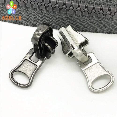 7pcs Plastic resin Zipper Slider NO.8 Auto Lock reversible double face Rotate Zip Slider Professional 4 colors free shipping