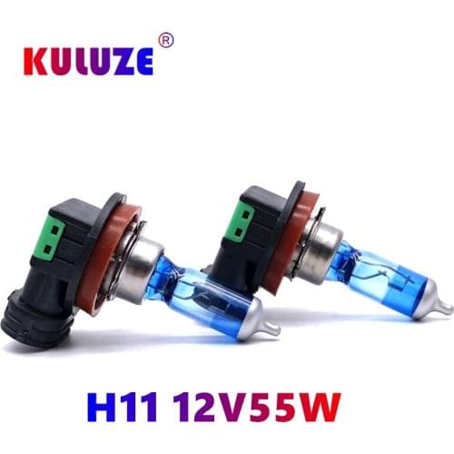 Automobile fog lamp low beam bulb H11 H8 headlamp H4 H7 H10 HB3 HB4 h11B hir2 9012 automobile halogen bulb 5500k 55W