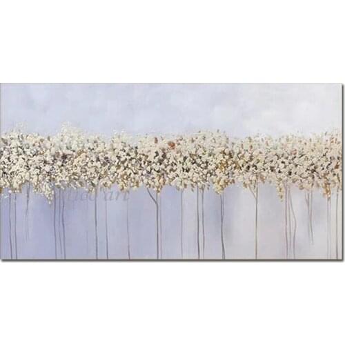 Frameless Hand Painted Knife Pink Flowers Oil Painting On Canvas Large Palette 3D Paintings For Living Room Modern Abstract Art