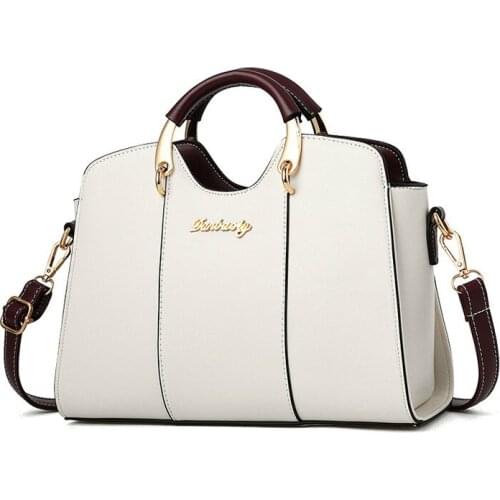 Brand Fashion Female Bag Women Leather Handbag Vintage Messenger Bag Letter Bags for Women 2019 Bag Handbag Ladies Hand Bags