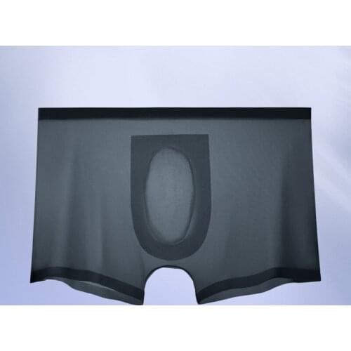 Brand Fashion Mens Ice Silk Non-trace Men Underwear Mesh Breathable Comfortable Soft Sexy Quick-Drying Male Pants Boxer Shorts