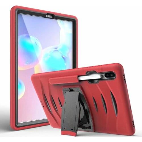 Case for Samsung Galaxy Tab S6 10.5 inch 2019 T860 T865 Kids Safe Shockproof 3 Layers Heavy Duty Silicone Tablet Cover Coque+pen