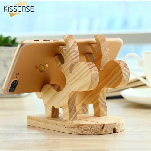 Mobile Phone Holder Tablet Holder Wooden Desktop Phone Stand For iPad Cell Support Wood Desk Mount For iPhone12 11 12PRO MAX
