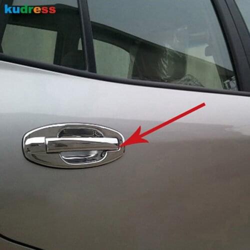 For Hyundai Santa Fe 2001 2002 2003 2001 2005 2006 ABS Chrome Side Door Handle Cup Bowl Cover Trim Car Styling Accessories 8pcs