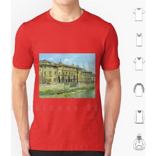 Florence By William Merritt Chase T Shirt DIY Cotton Big Size S-6xl William Merritt Chase Florence American Artist