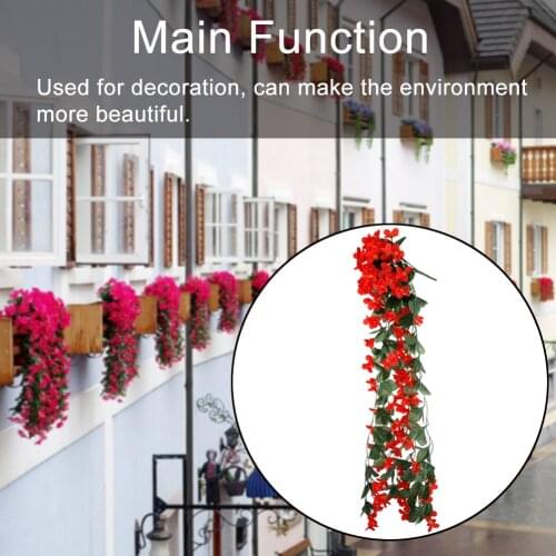 Simulation Wall Hanging Flower Artificial Flower Decoration Orchid Silk Flower Vine Wedding Party Home Decor