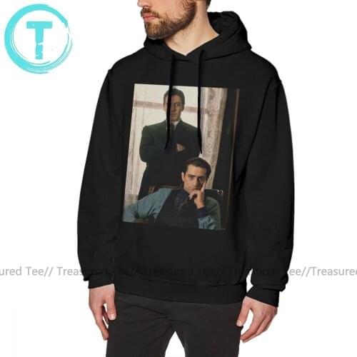 The Godfather Hoodie The Godfather Al Pacino Robert De Niro Hoodies Men Long Length Pullover Hoodie Autumn Cool Outdoor Hoodies