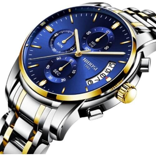 New ! Watch Men NIBOSI Fashion Sport Quartz Clock Mens Watches Top Brand Luxury Business Waterproof Watch Relogio Masculino
