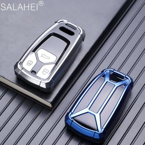 New TPU Car Key Case Cover Skin Shell For AUDI A4 A4L A5 Q5 Q7 TT 2016 2017 Key Fob 2016 2017 2018 Styling Accessories Interior