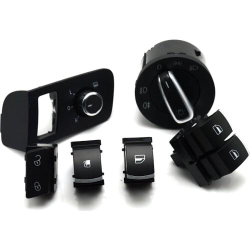 New Chrome high quality Mirror switch window switch for VW Volkswagen Touran 2003-2015 Caddy 5K3 959 857 1TD962125 5ND941431A