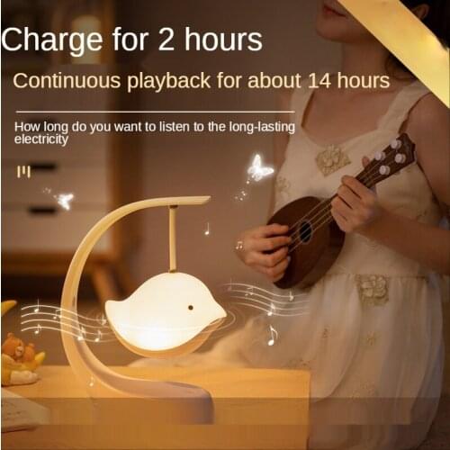 Girls valentines day gifts birds intelligent bluetooth speakers small night light creative music lamp gifts