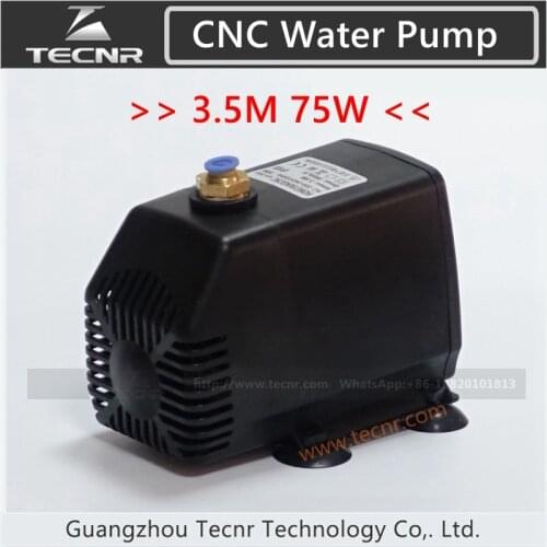 75W pump submersible water pump 220V 75W 3.5M for cnc router 2.2kw and 1.5kw spindle motor
