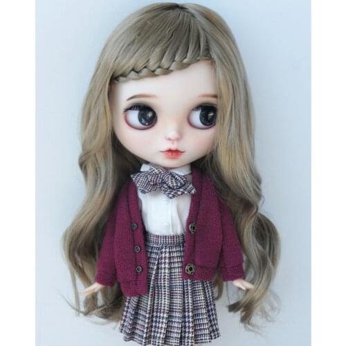 1/3 SD BJD wigs JD204 8-9inch 21-23CM 9-10inch 23-25CM Lady Braids Long Wave synthetic mohair Doll wigs
