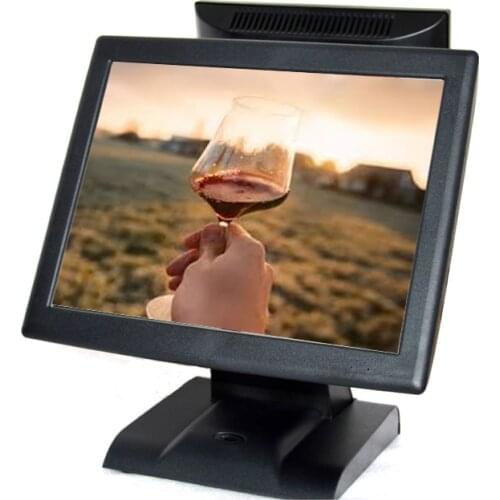 POS system business dual screen POS machine for supermarket black screen POS terminal