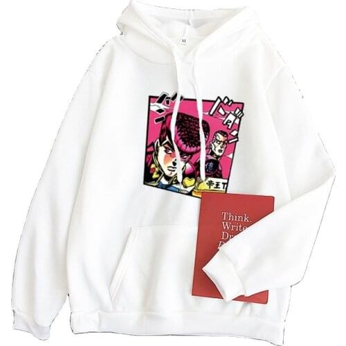 High Quality JoJo Bizarre Adventure Cosplay Hoodie Anime Men Women Funny Sweatshirt Harajuku Cartoon Casual Hooded