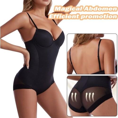 Bodysuit Shapewear Women Full Body Shaper Waist Trainer Stomach Slimming Underwear Mesh Belt Tummy Control Shaper Trimmer