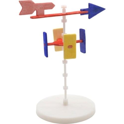 Wind Vane Model Experiment Funny Assembly Scientific DIY Wind Indicator Educational Toy Model Kit For Kids