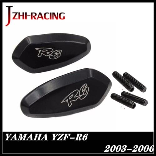 For motorcycle accessories CNC Aluminium R6 Mirror Base Plates for Yamaha YZF R6 2003 2004 2005 2006