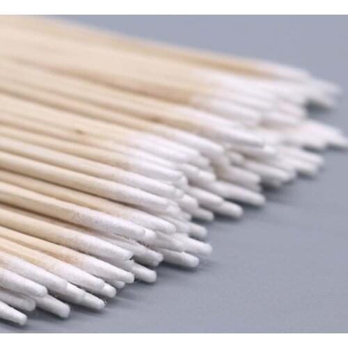 100pcs Wooden Eyelash Grafting Cotton Swab Cosmetics Permanent Makeup Health Medical Ear Jewelry Clean Sticks Buds Tip