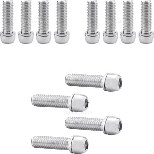 12x Water Bottle Cage Bolts Socket Screws Bicycle Stem Screws Accessories M7 High Quality Corrosion-resistant