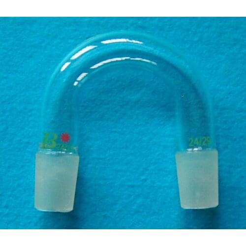 24/40,U Shape Glass Connecting Adapter,Distilliing Tube,Both Cone Joint
